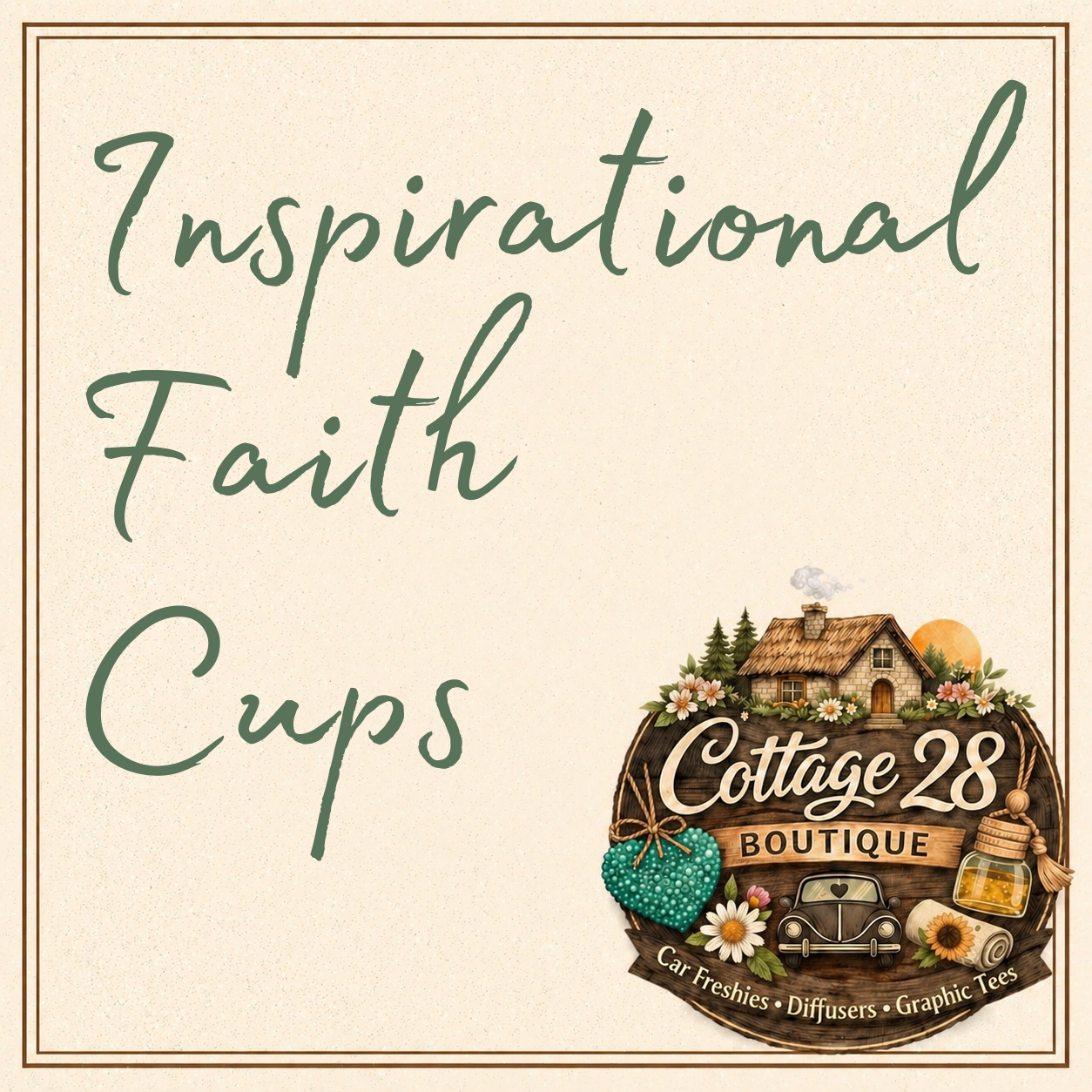 Inspirational Faith Cup Wrap/Decals