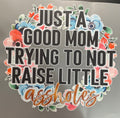 Mom trying not to raise a**holes