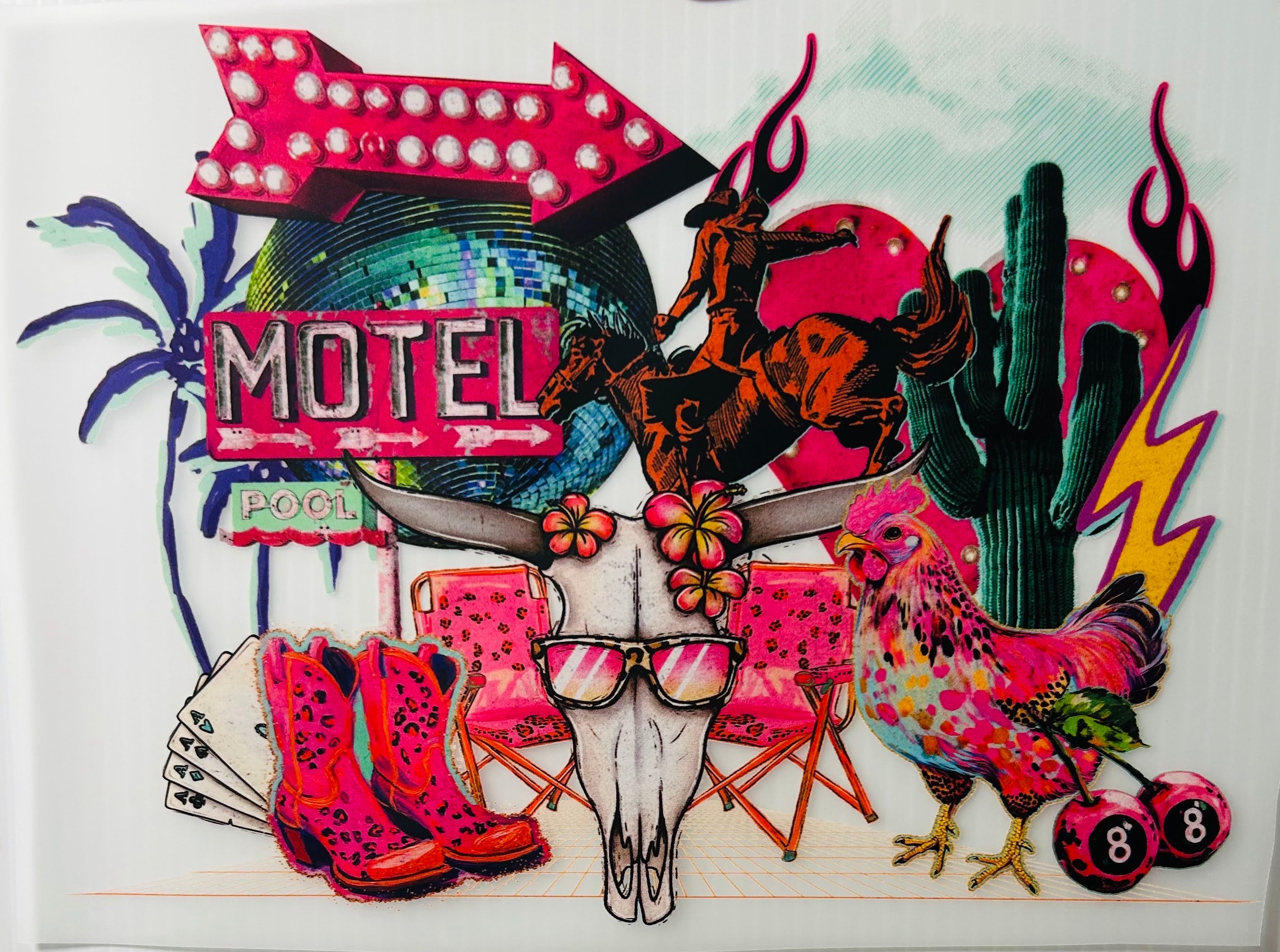 Pink western motel