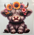 Floral crown cow