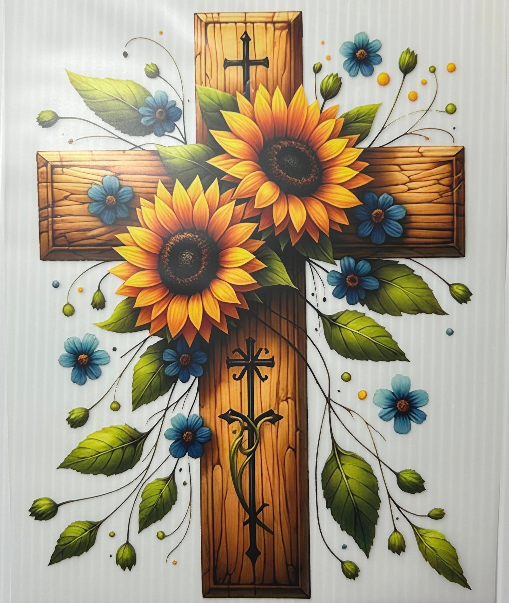 Floral cross