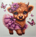 Pink dress baby cow