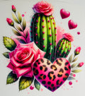 Pink leopard heart cactus