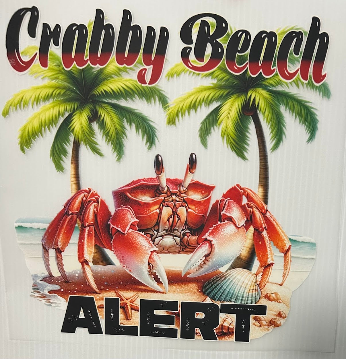 Crabby beach alert