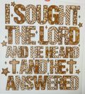 Sought the lord