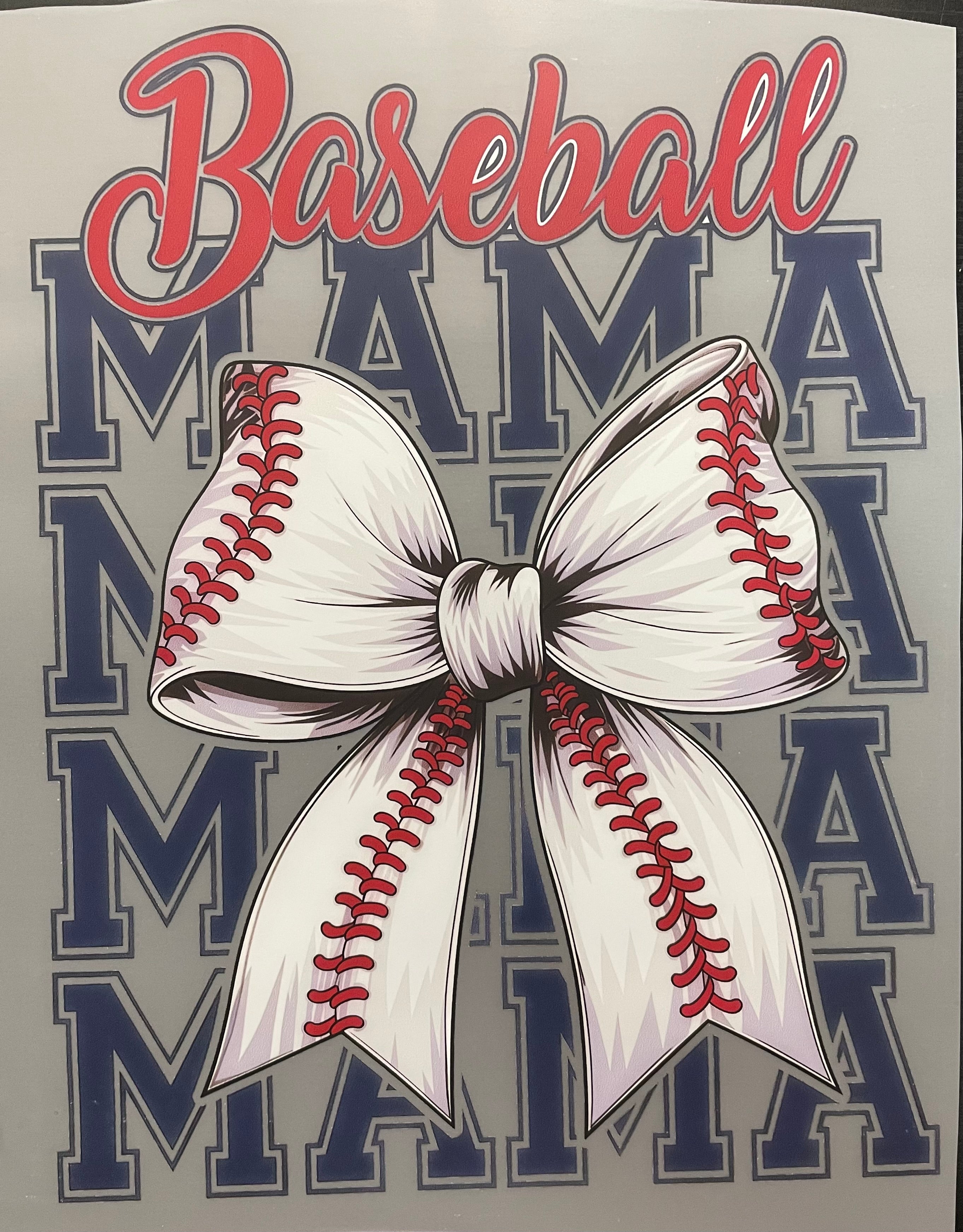 Baseball Mama Bow