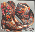 Western boots & hat