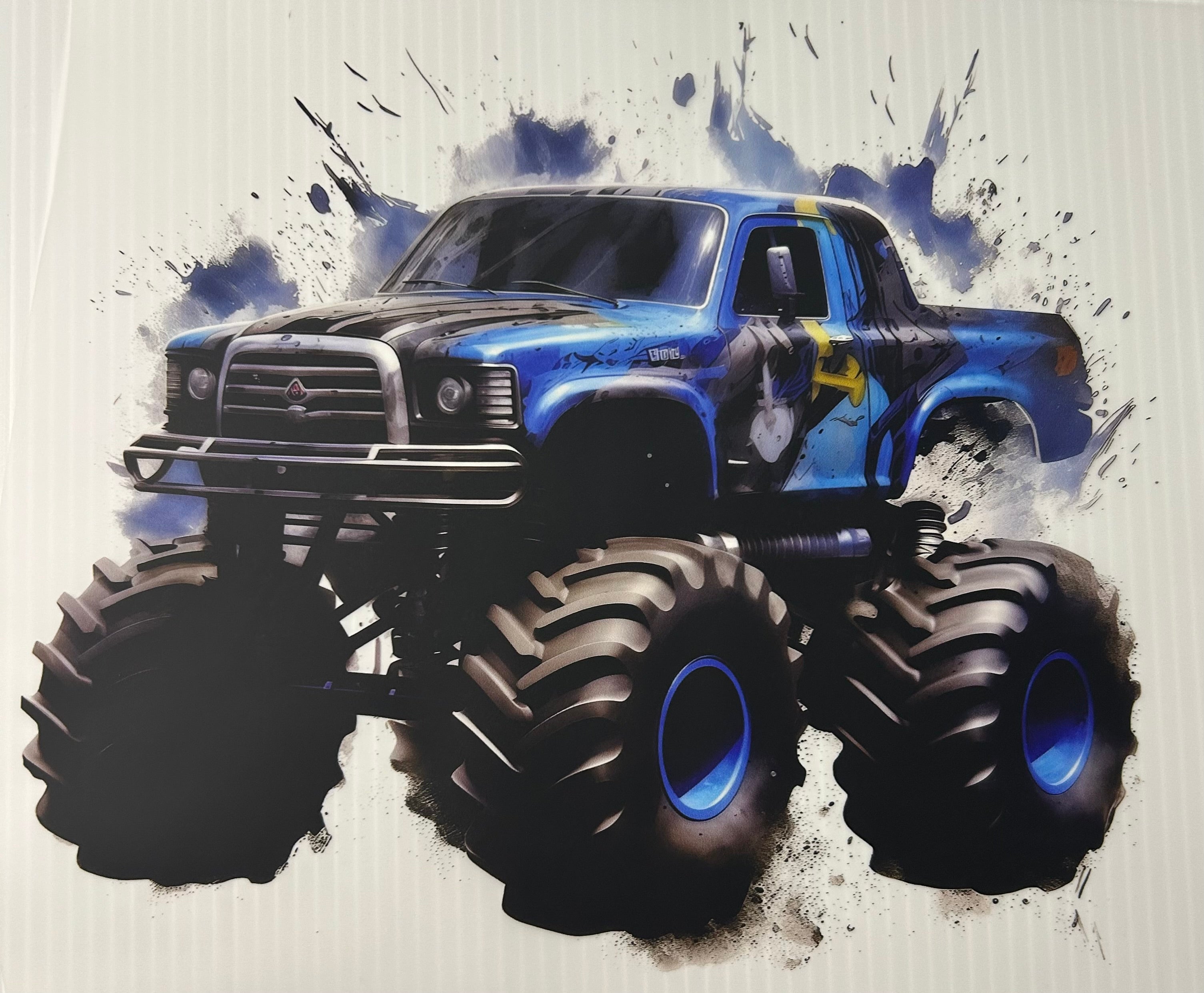 Blue Monster Truck