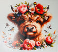 Birdie floral cow