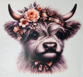 Autumn floral cow