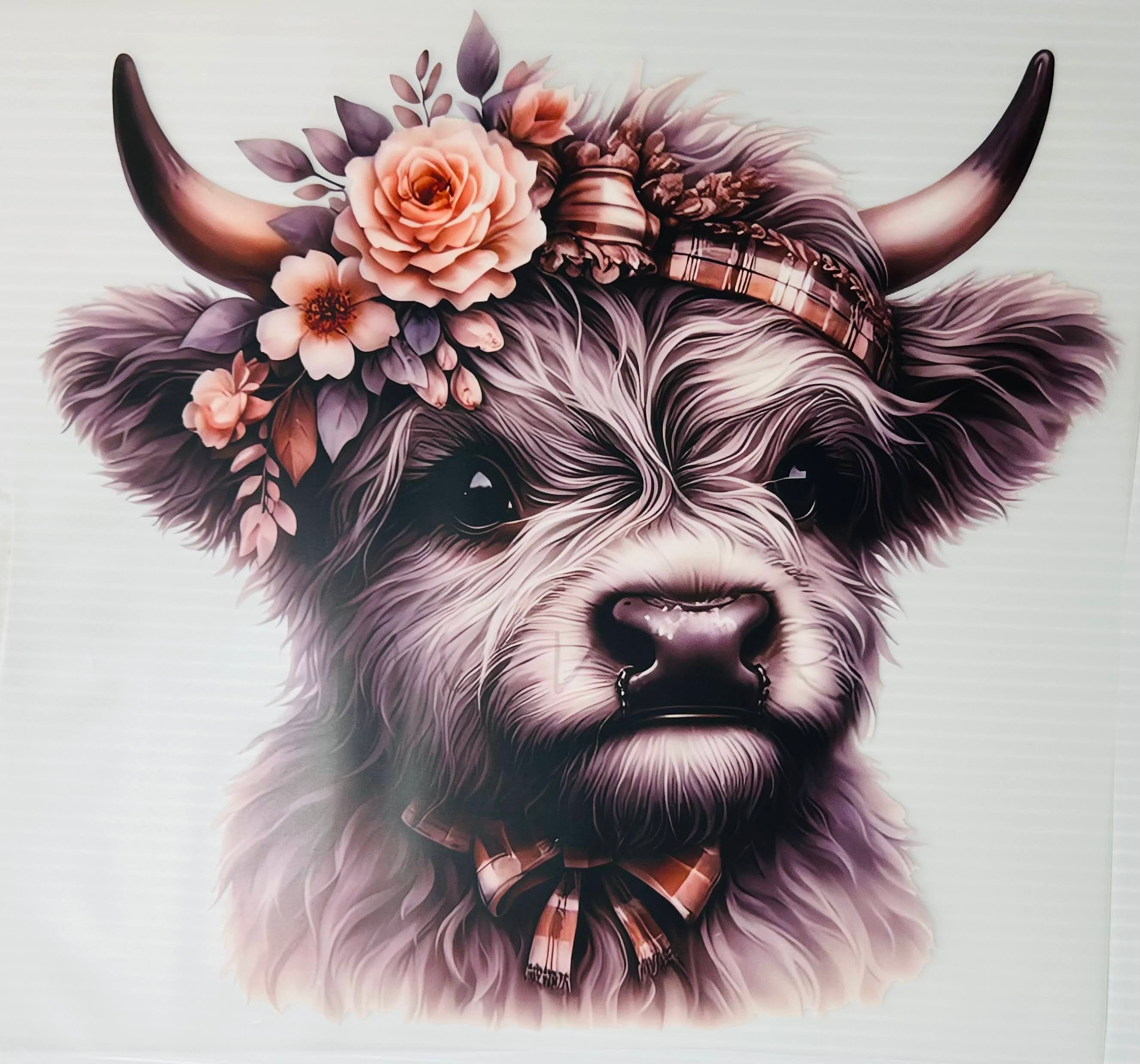 Autumn floral cow