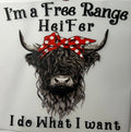 Free range heifer