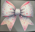Pink Silver Bow