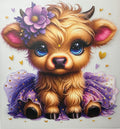 Purple tutu baby cow