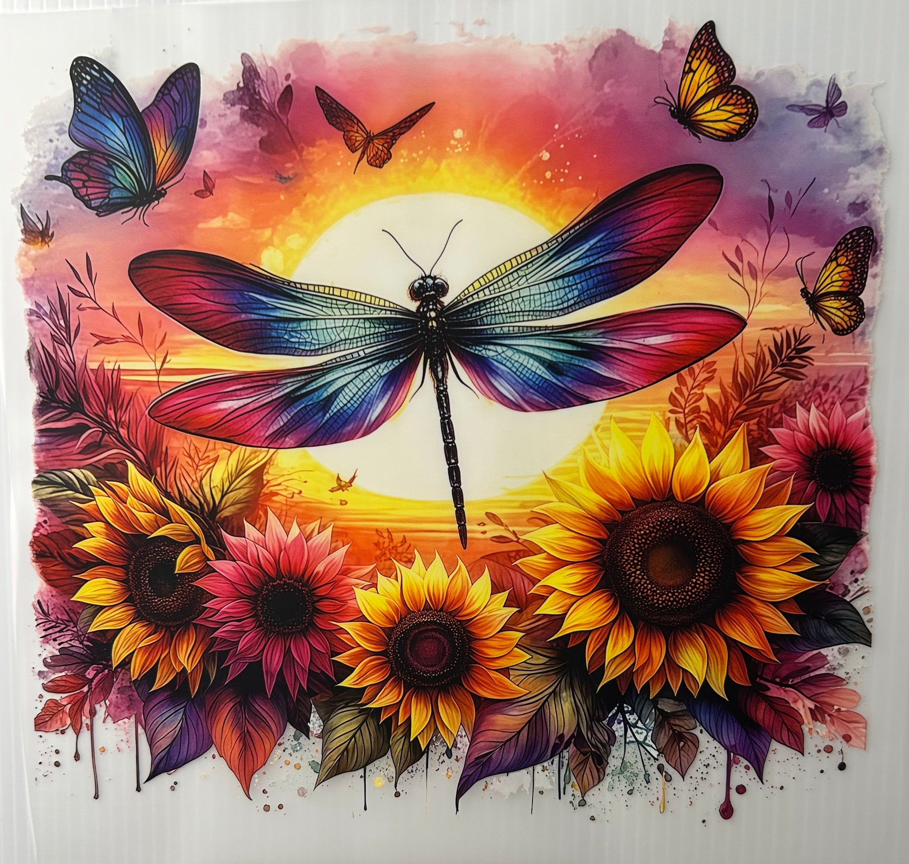 Sunflower dragonfly