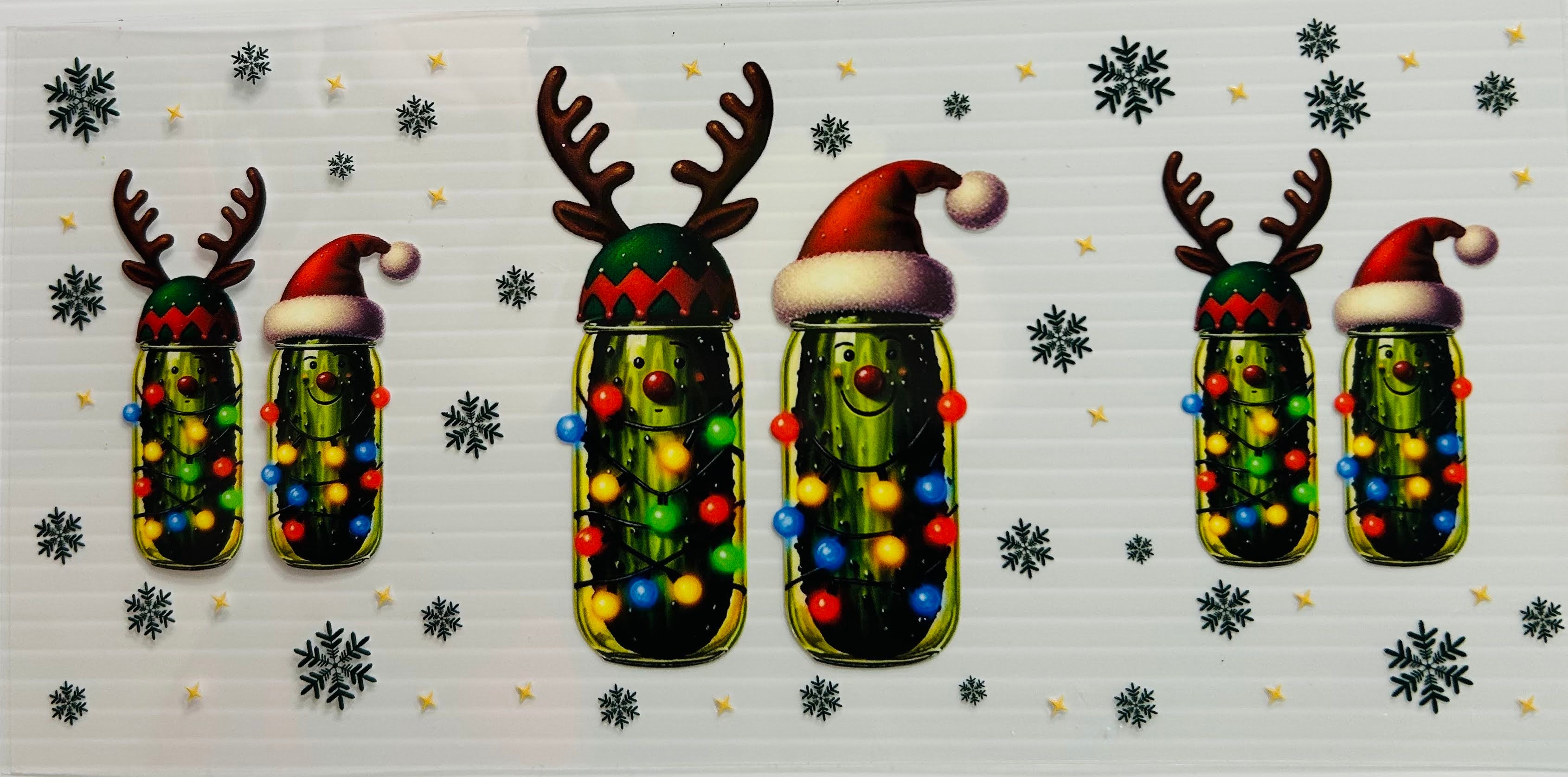 Christmas pickle jars