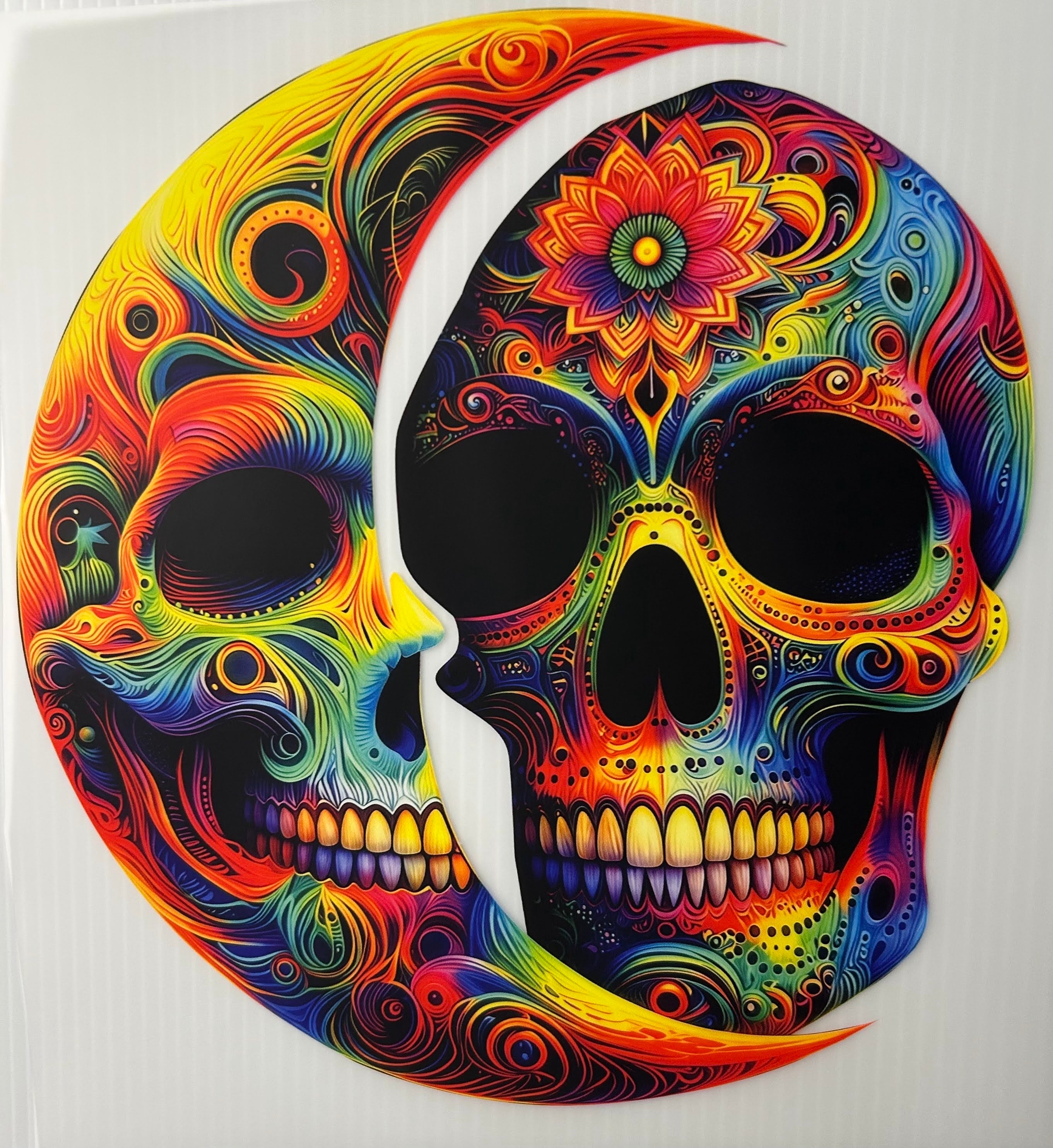 Moon & skull
