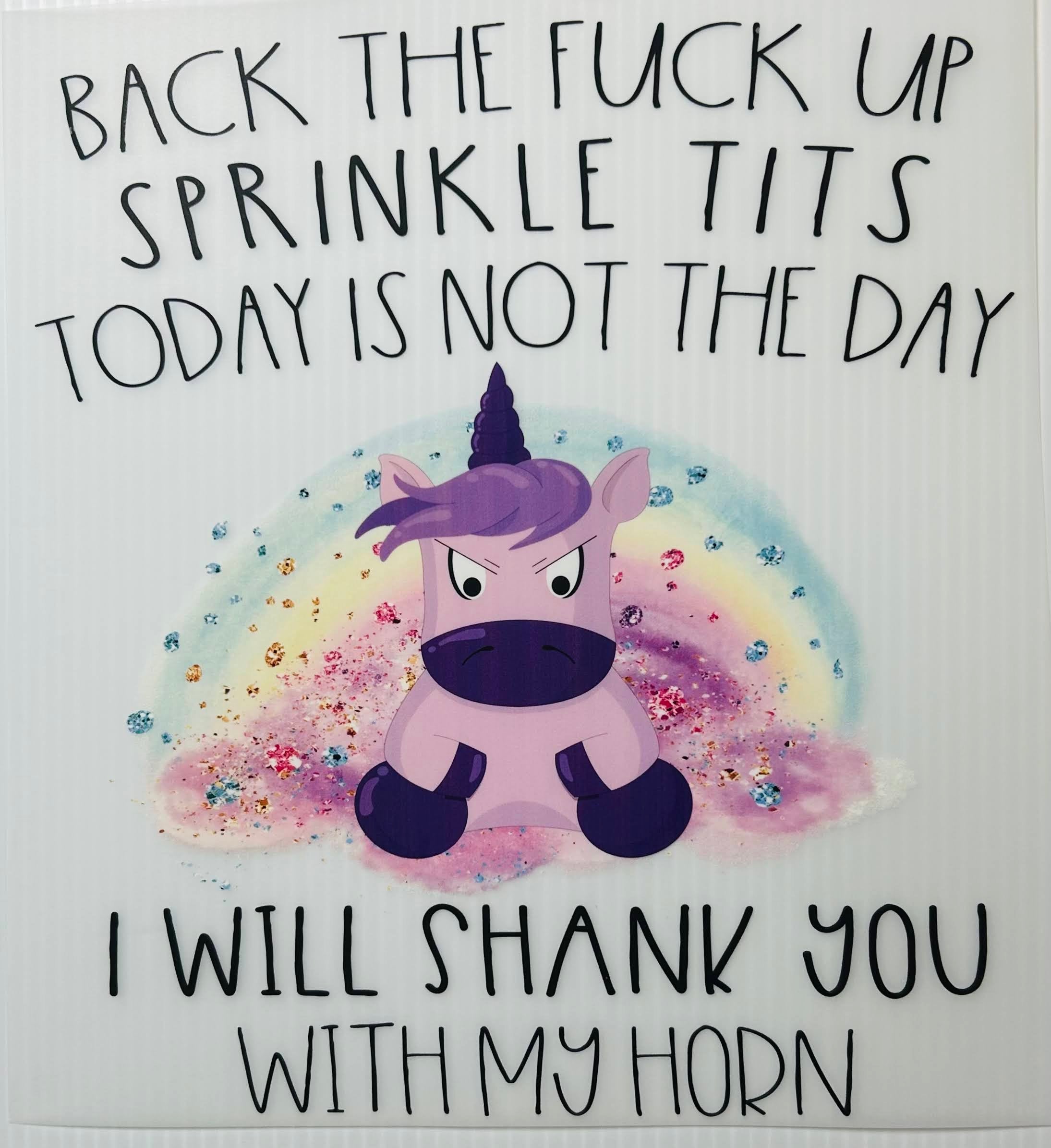 Back the f up sprinkle tits