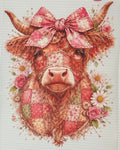 Pink pattern cow