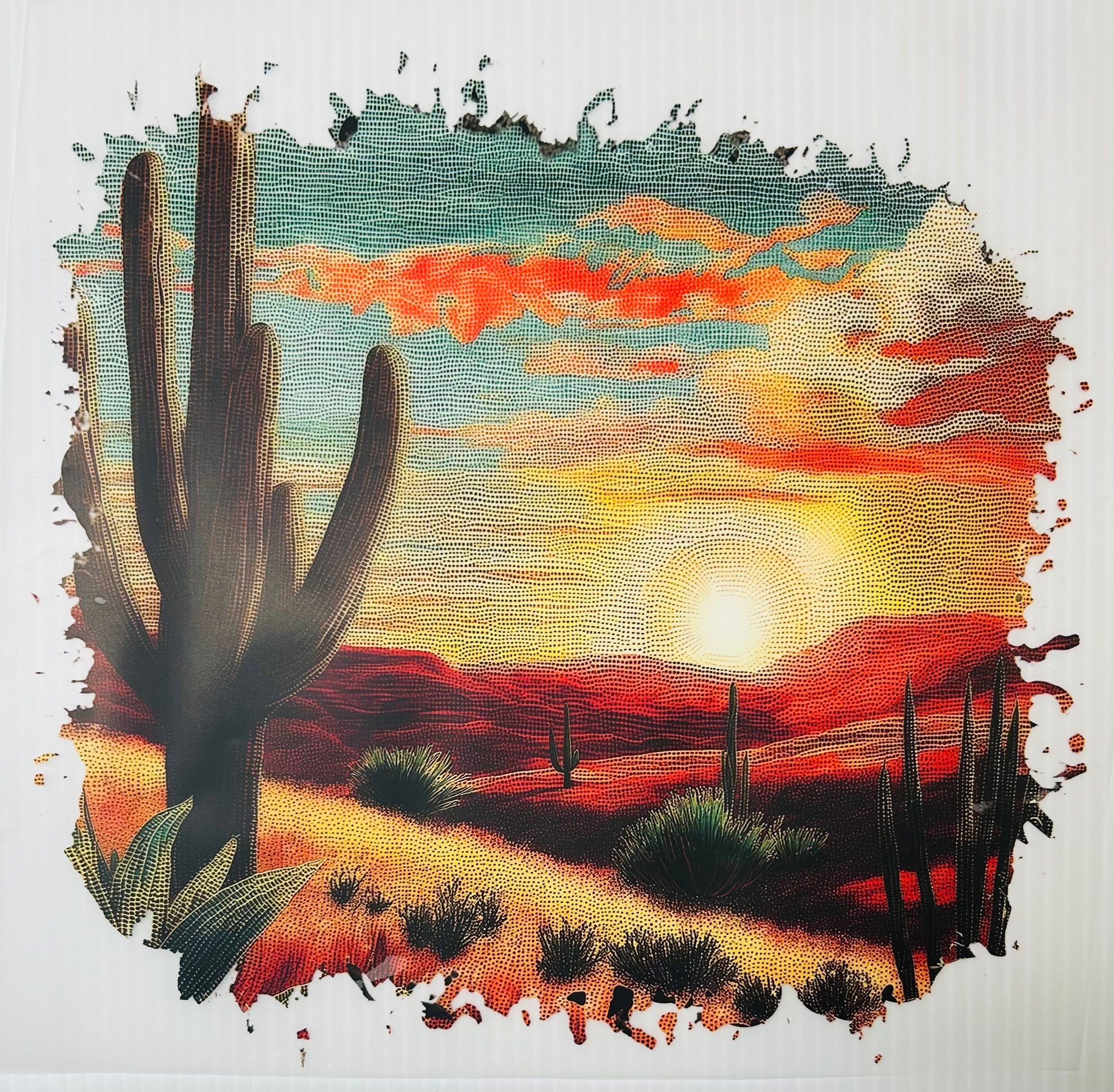 Western sunset view