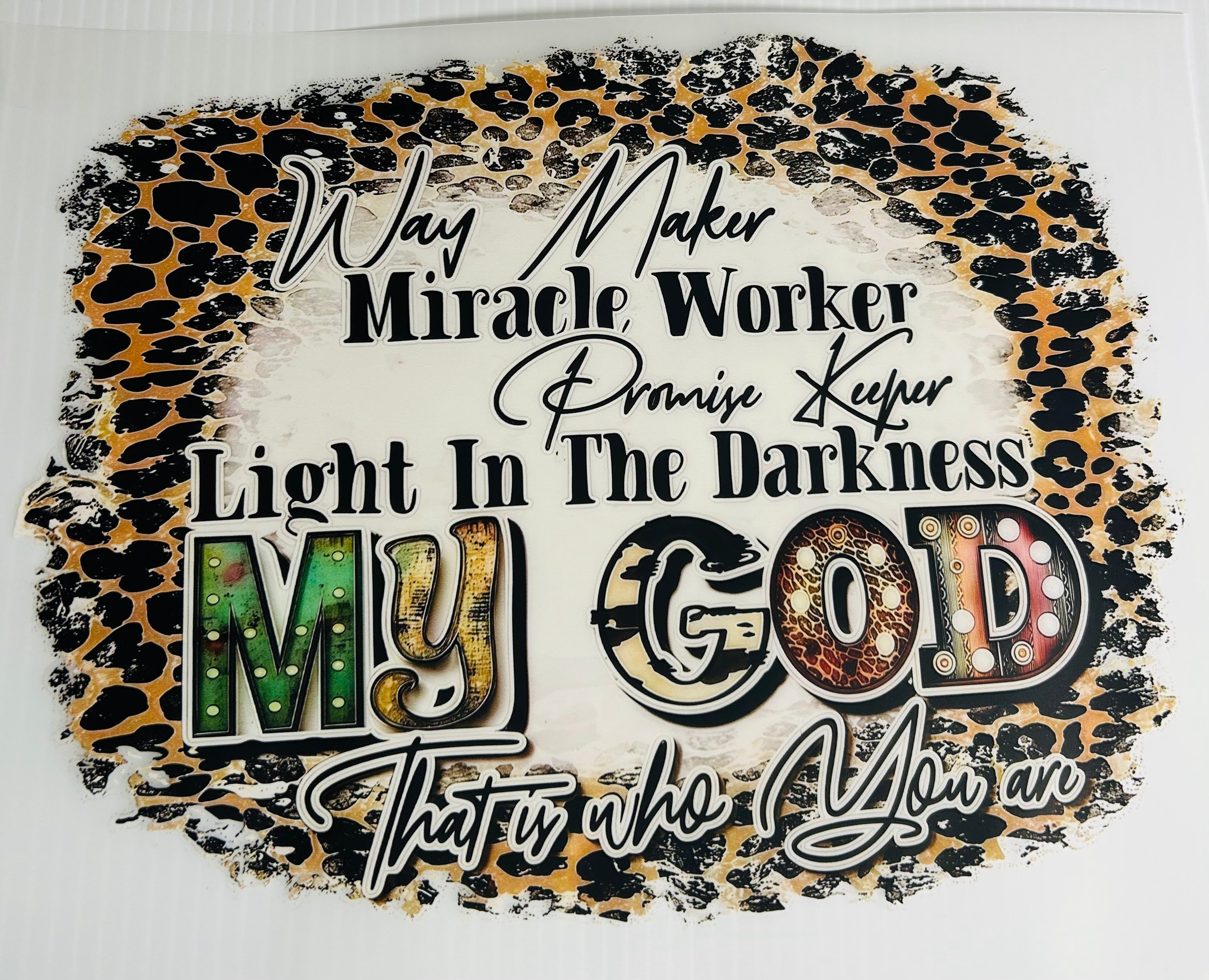 Light in the darkness my God