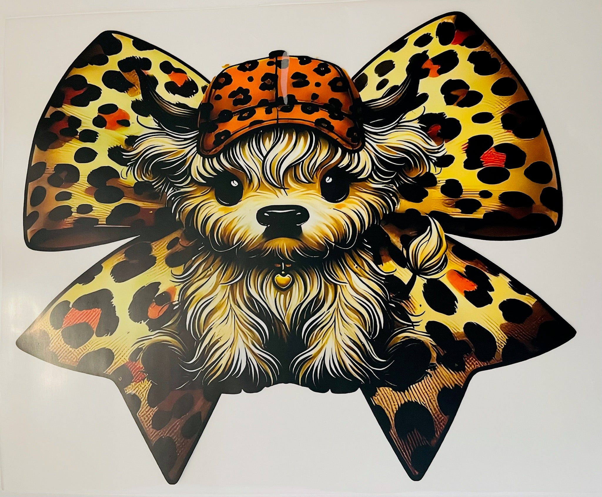 Leopard Cow Bow