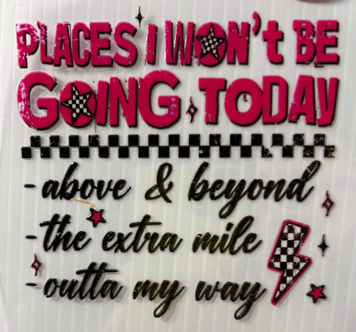 Places I won’t be going