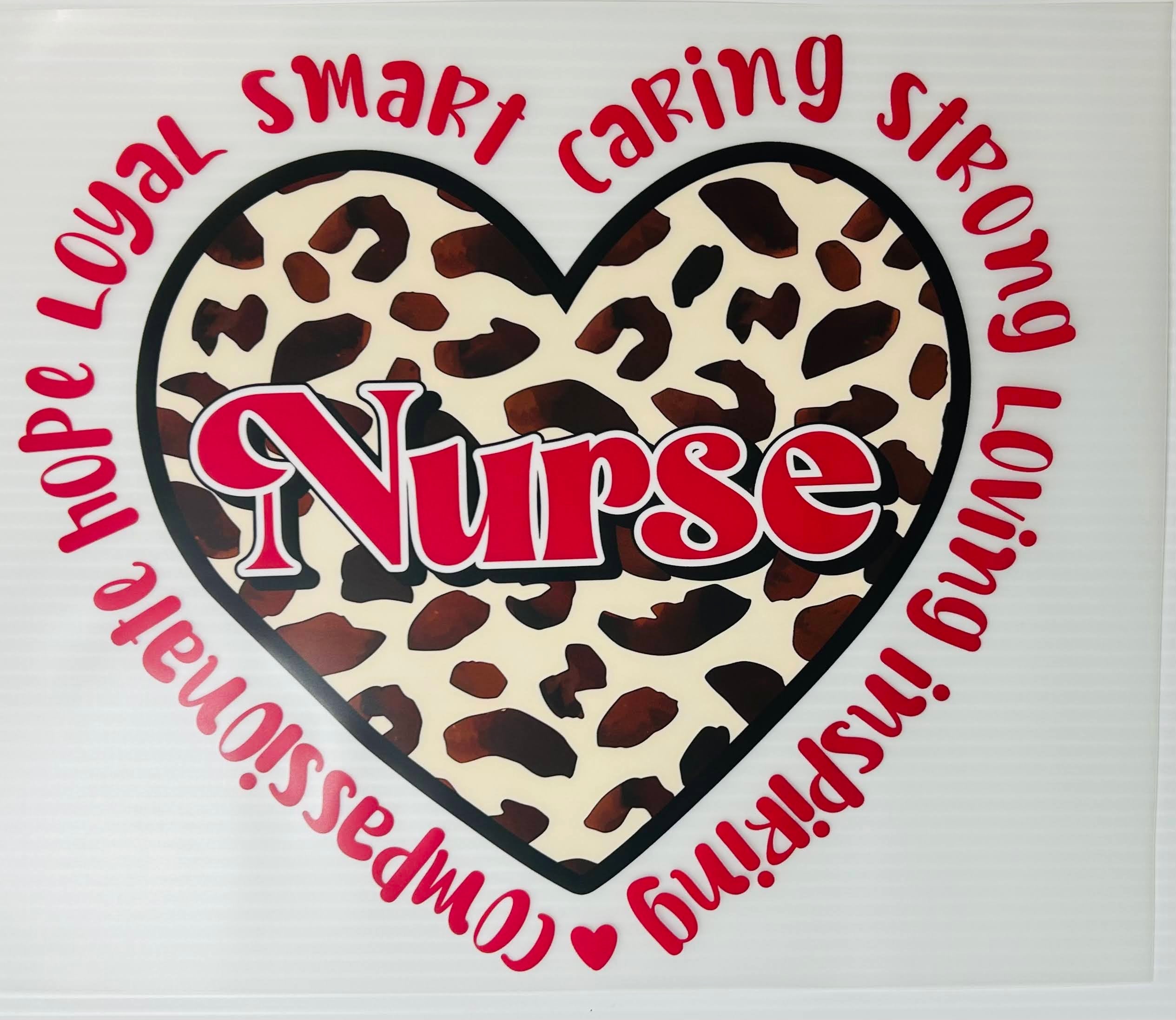 Nurse leopard heart