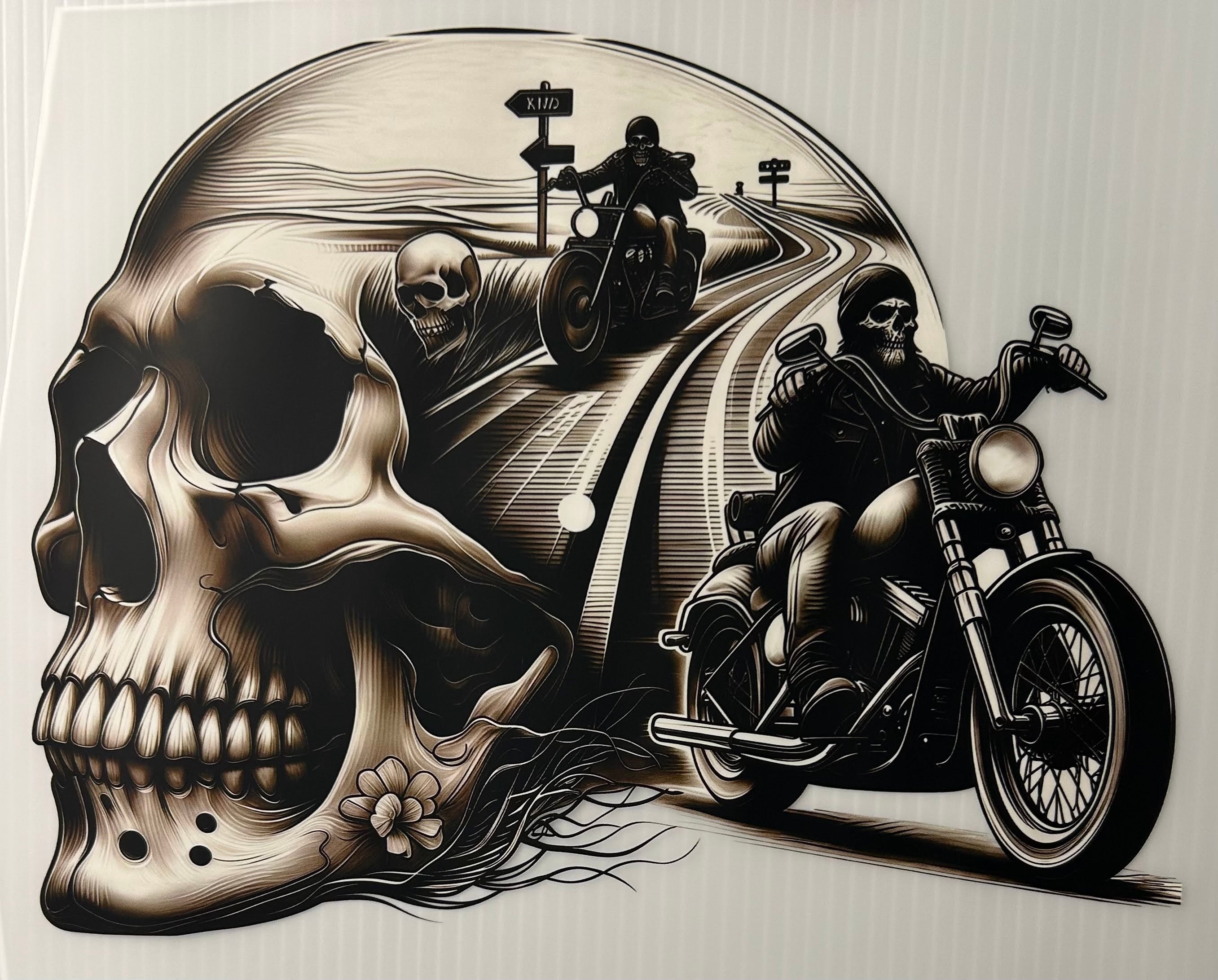 Skull motorcycle
