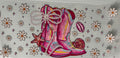 Pink western boots