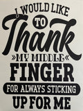 Thank My Middle Finger
