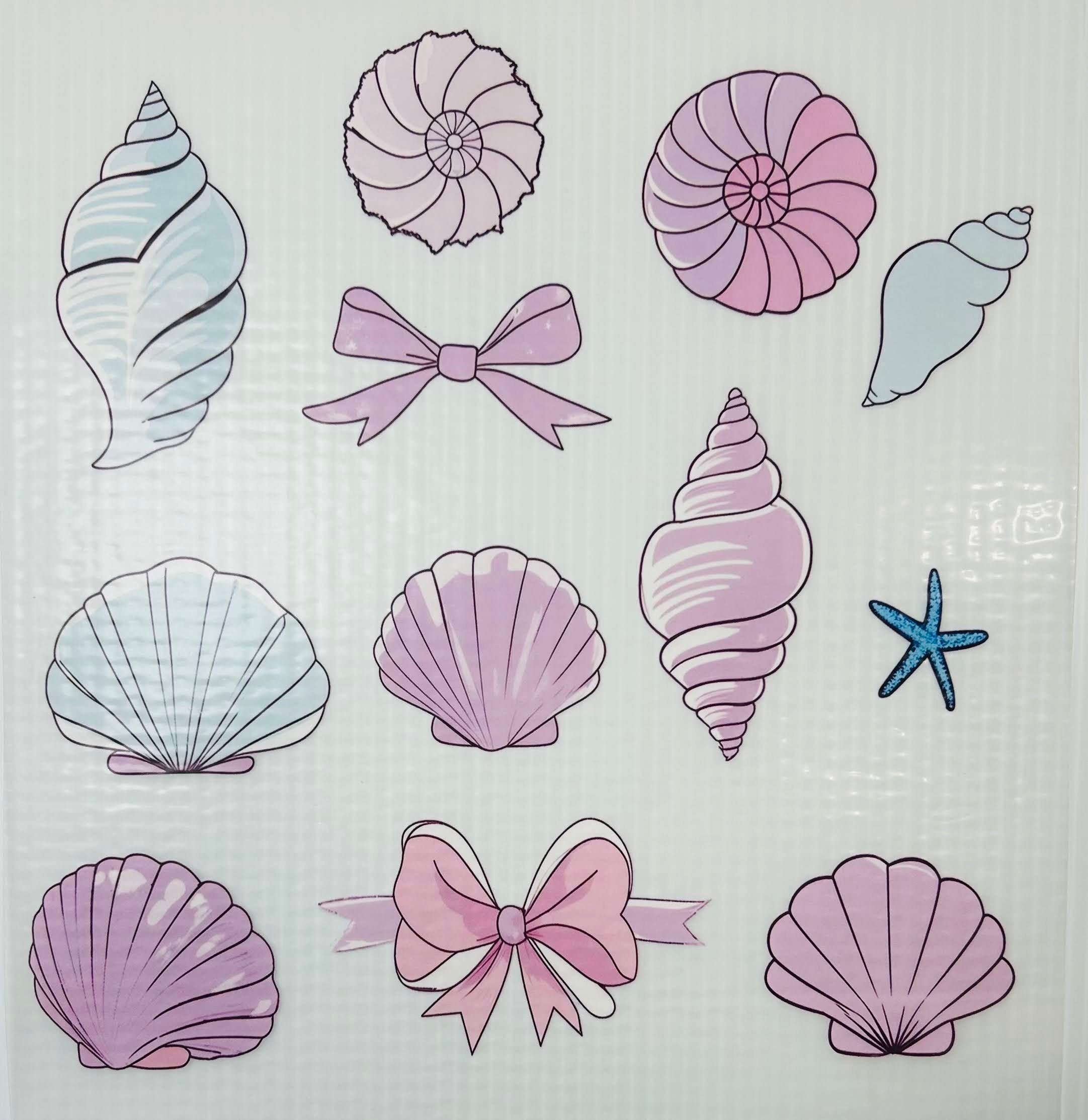 Purplish seashells