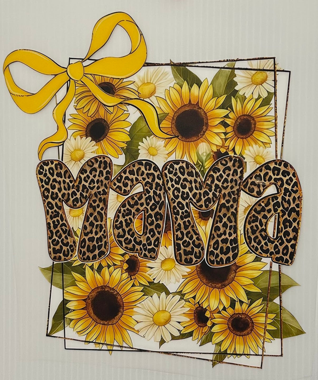 Sunflower leopard mama