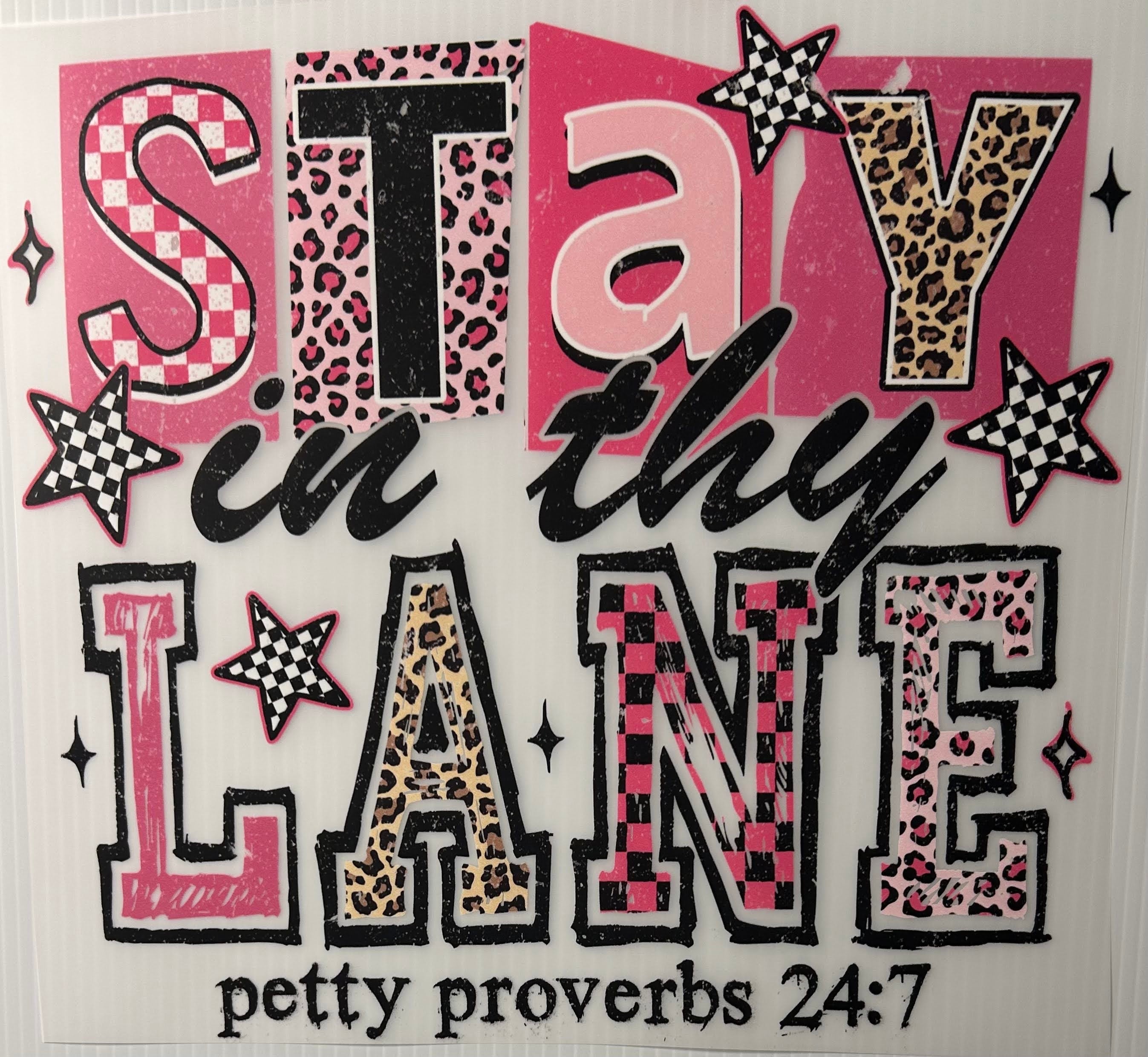Stay in thy lane