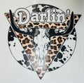 Darlin leopard bull skull
