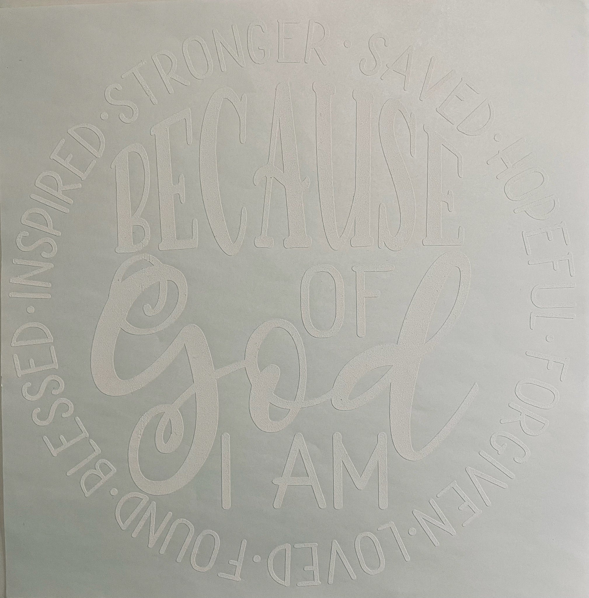 Because of God I Am