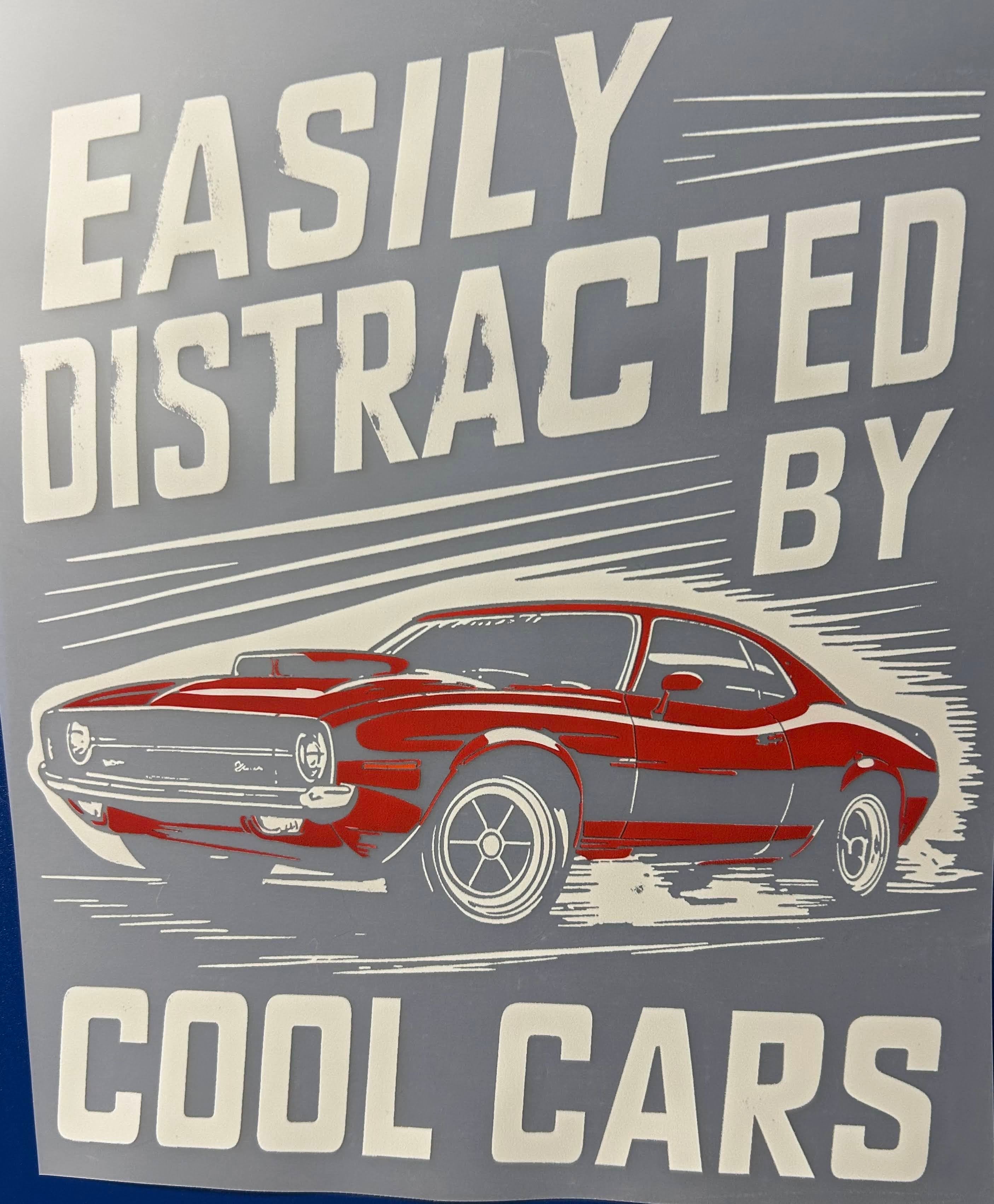 Distracted by cool cars