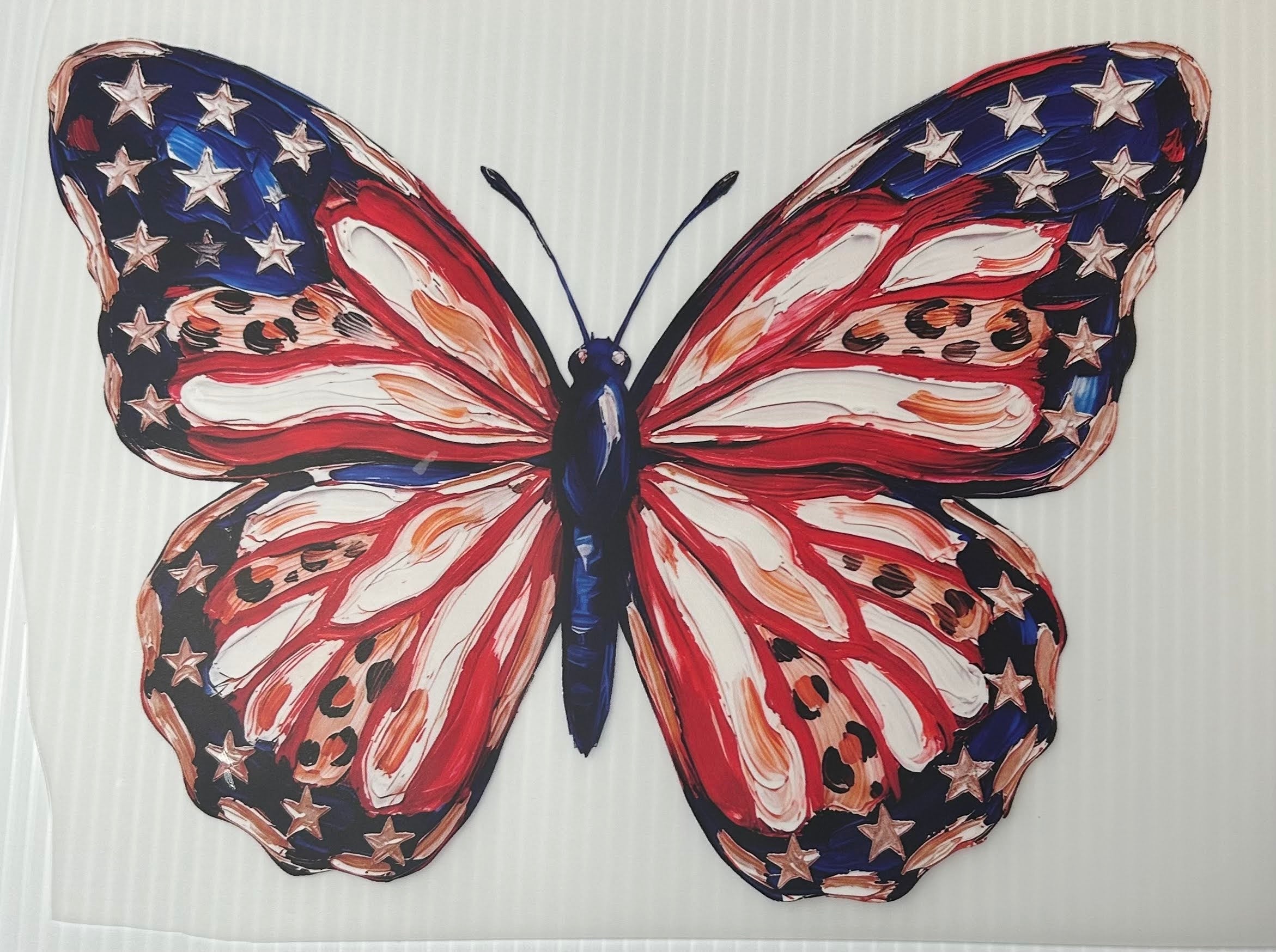 American flag butterfly