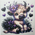 Purple black tutu baby cow