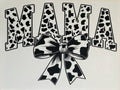 Mama Cow-Print Bow