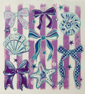 Shells Bows Purple