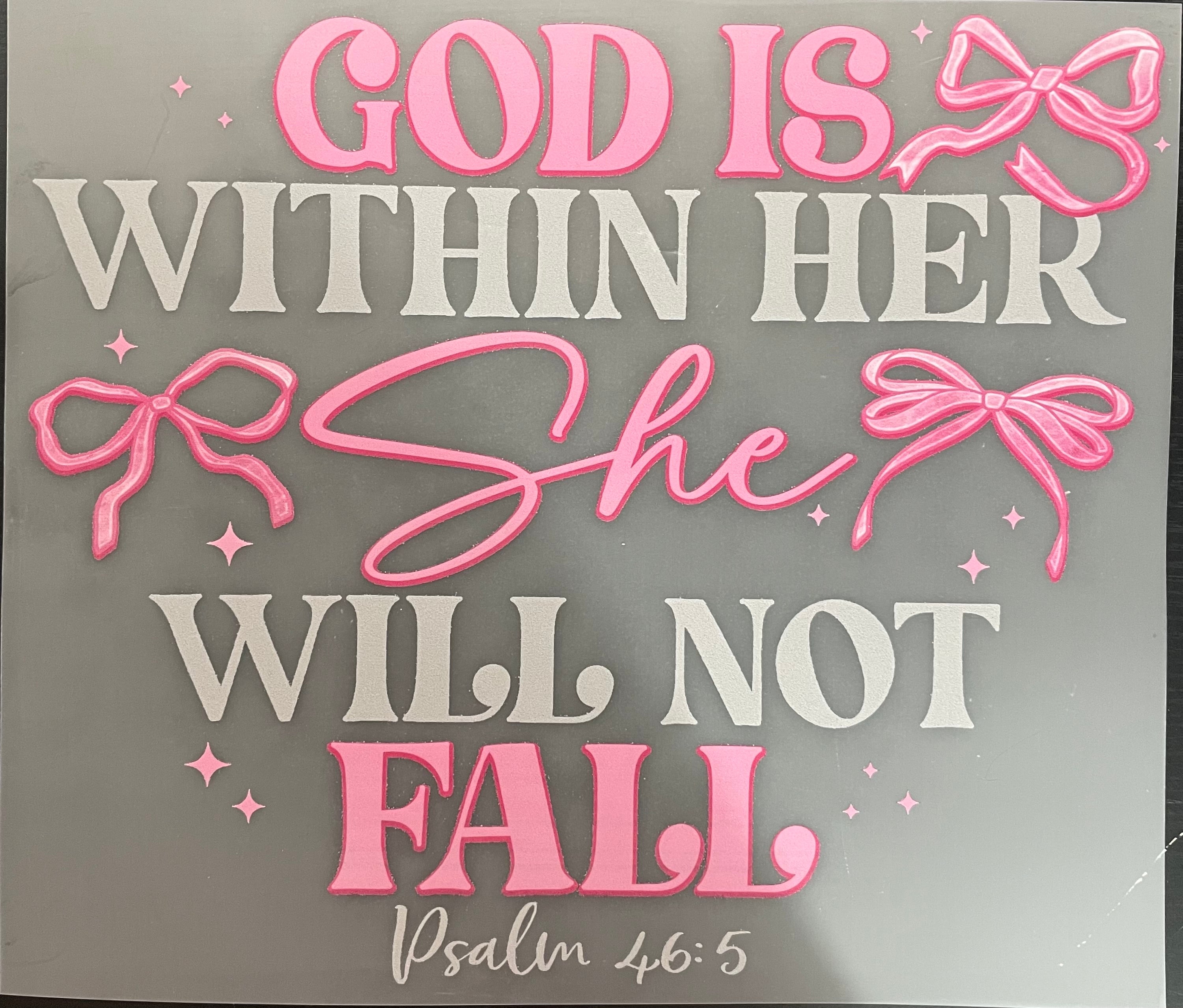 God is within her