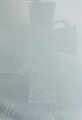 He is Risen - lace cross