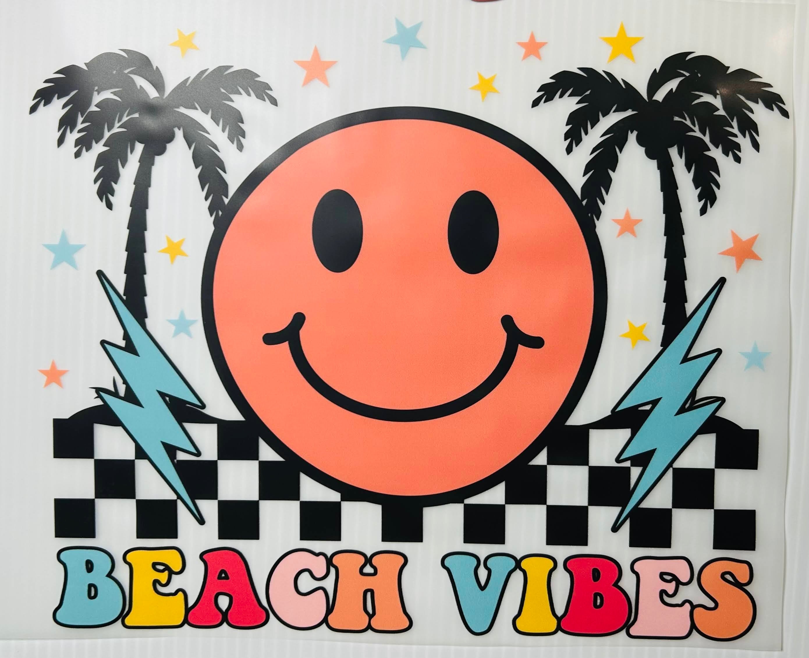 Smiley face beach vibes