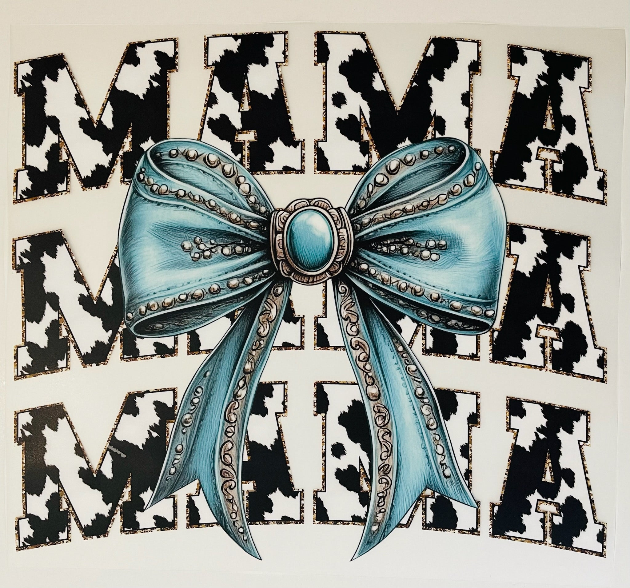 Mama Turquoise Bow