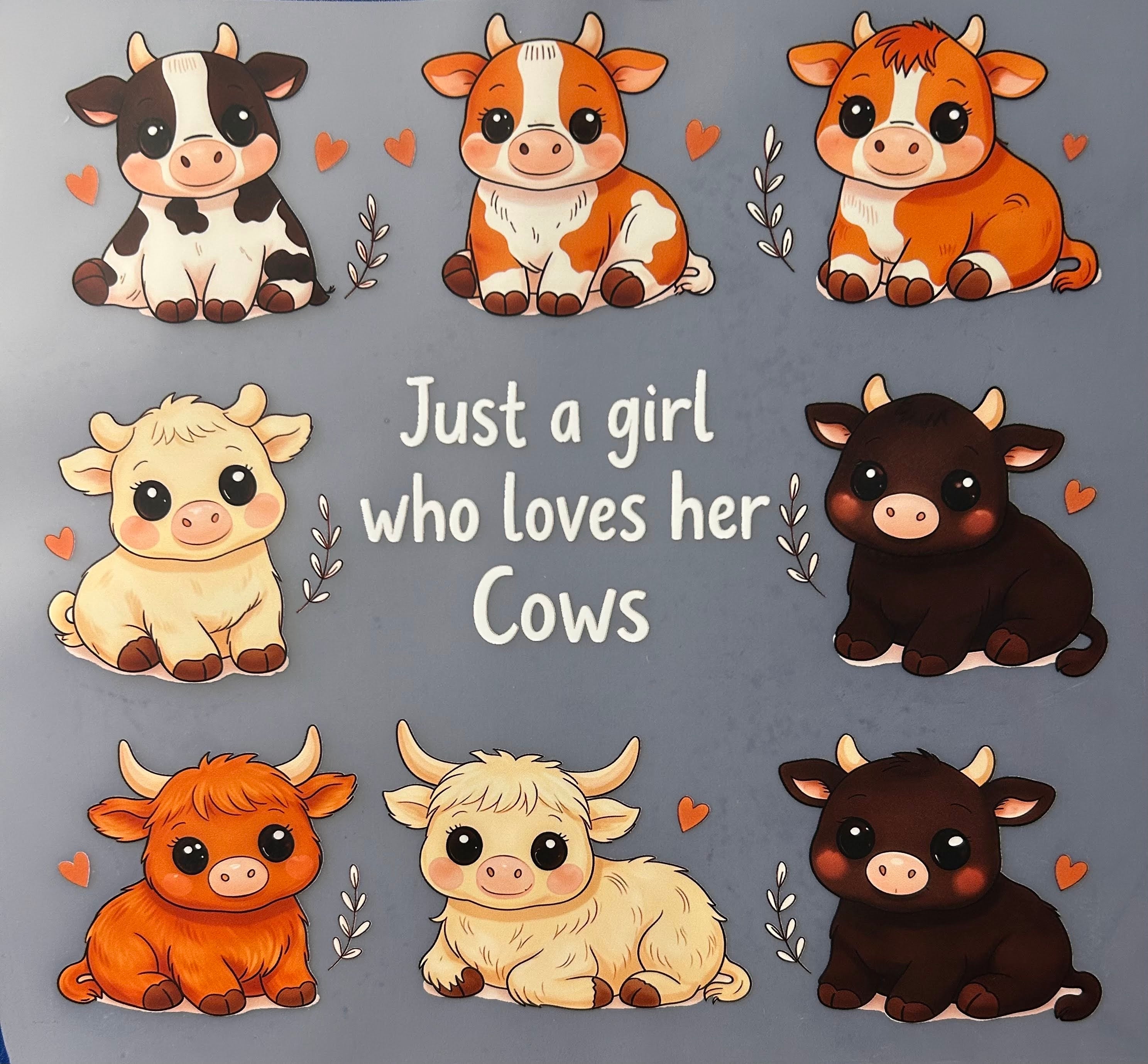 Girl who loves cows