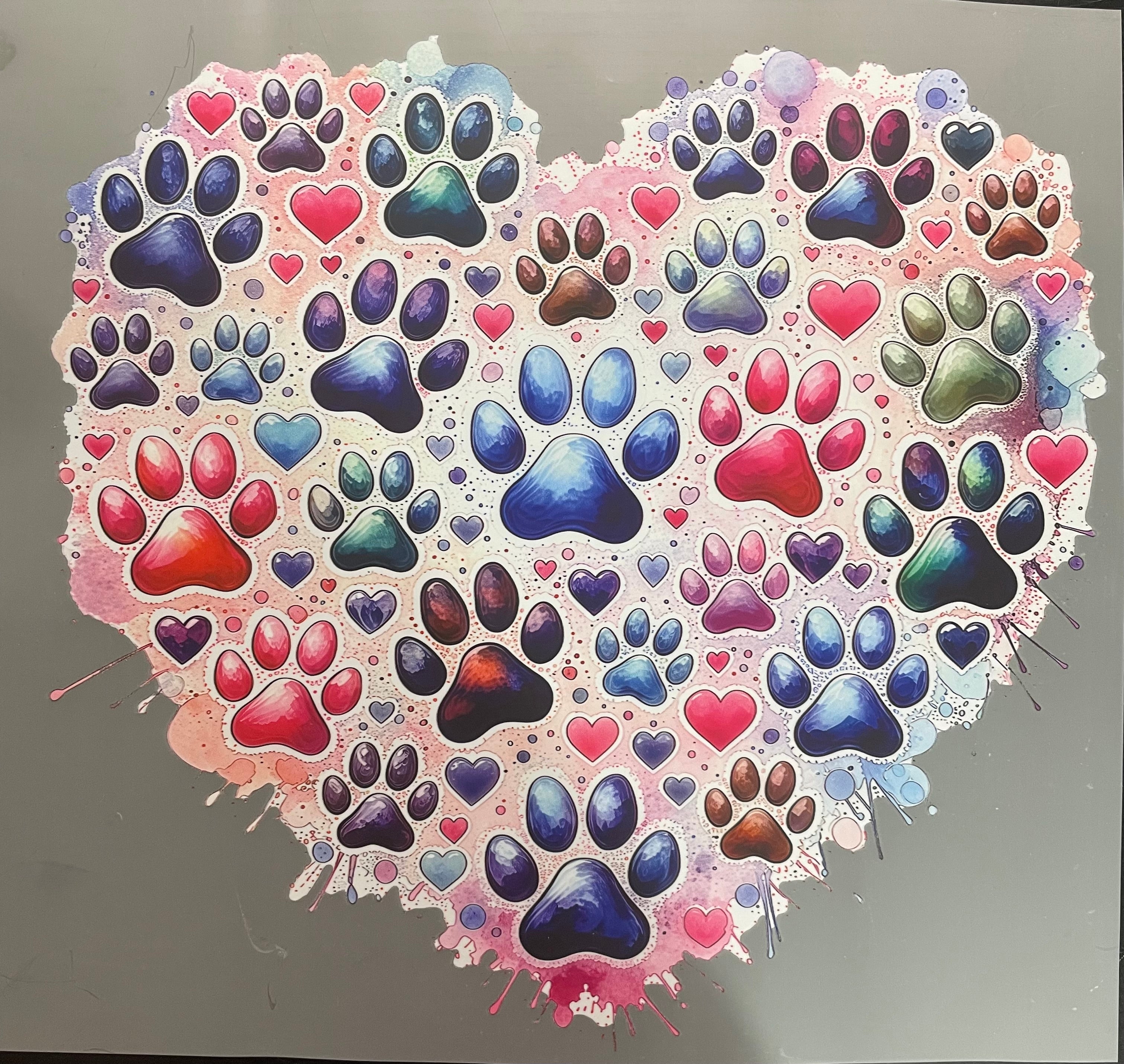 Paw heart