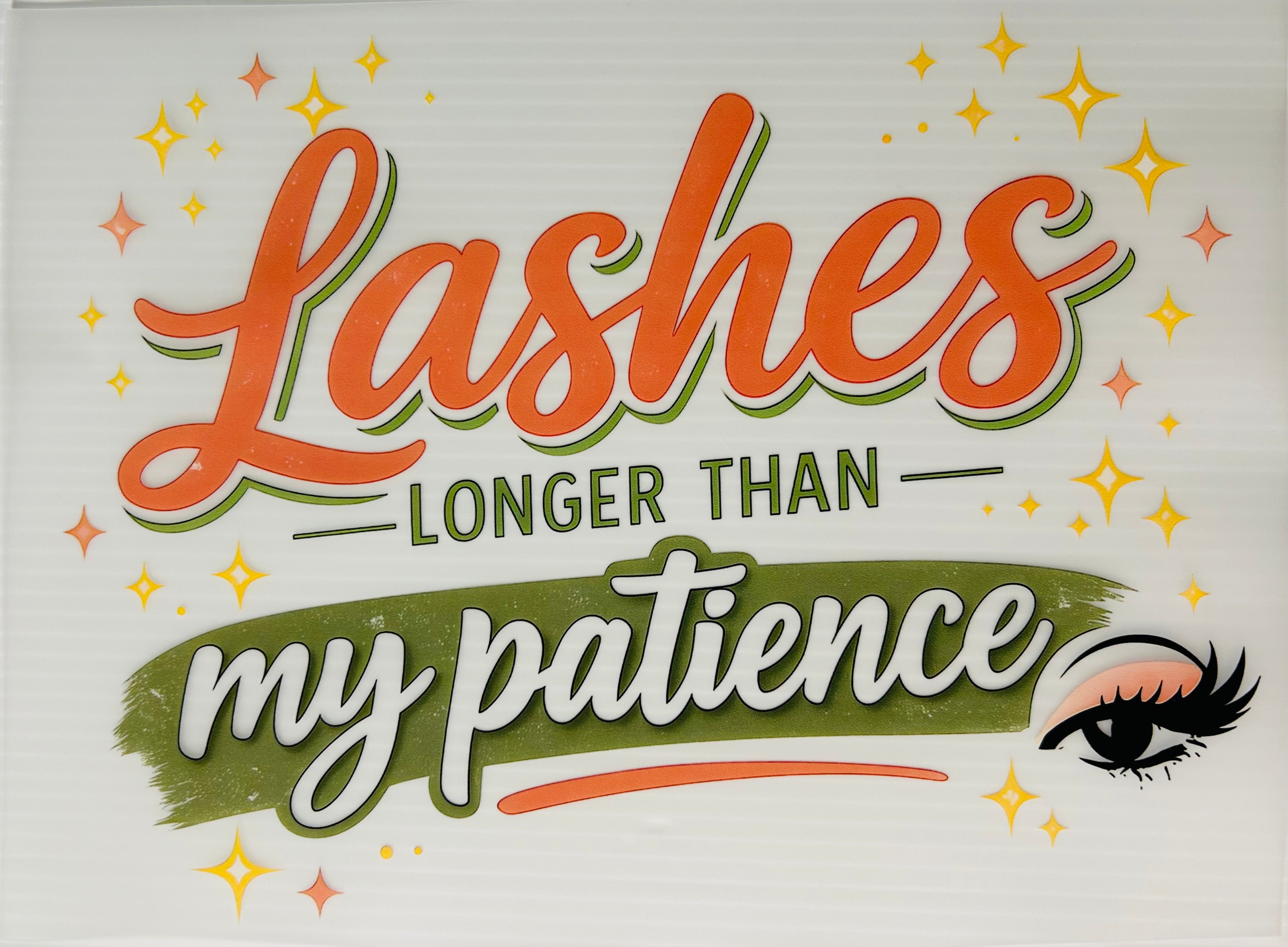 Lashes Longer Than Patience