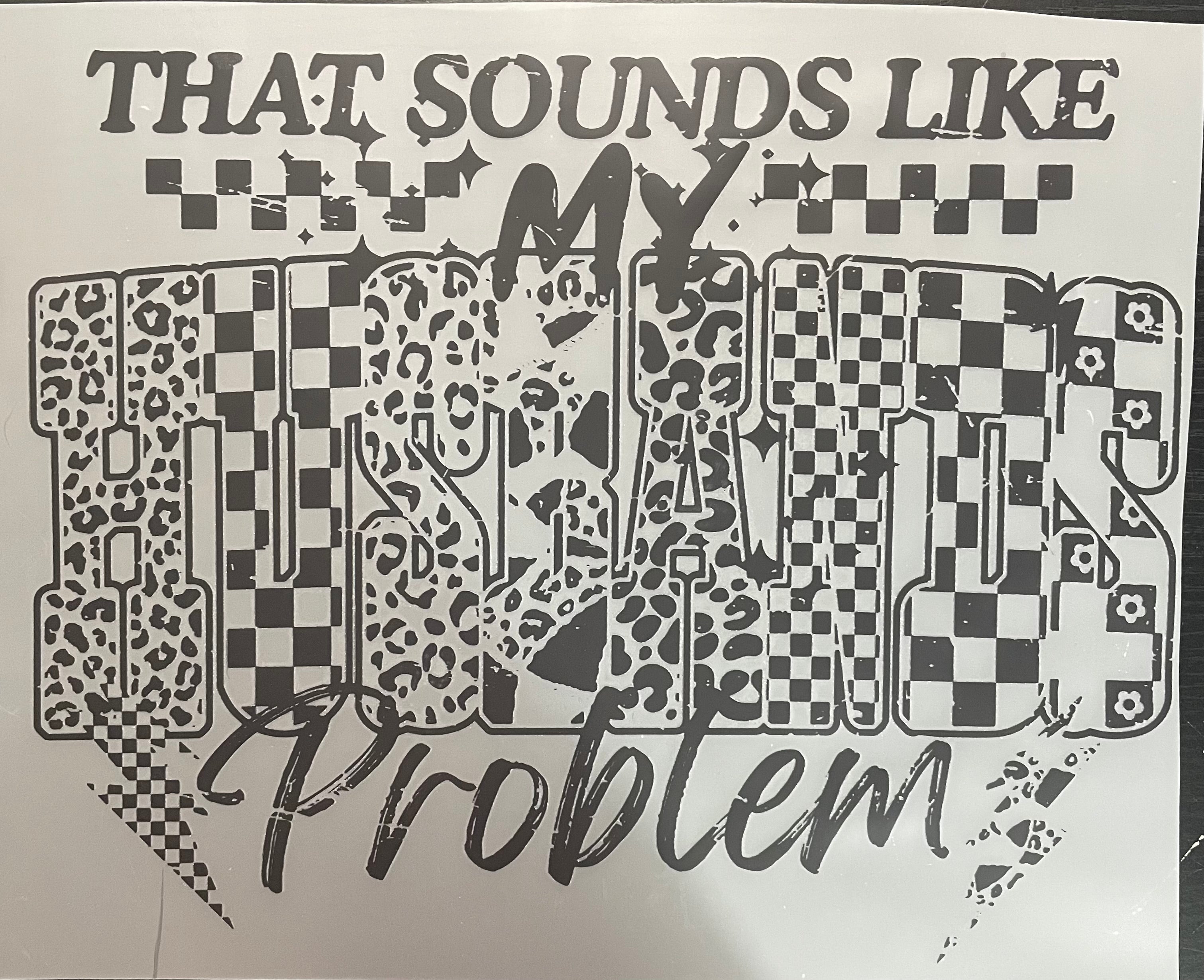 Black/white sounds like my husbands problem