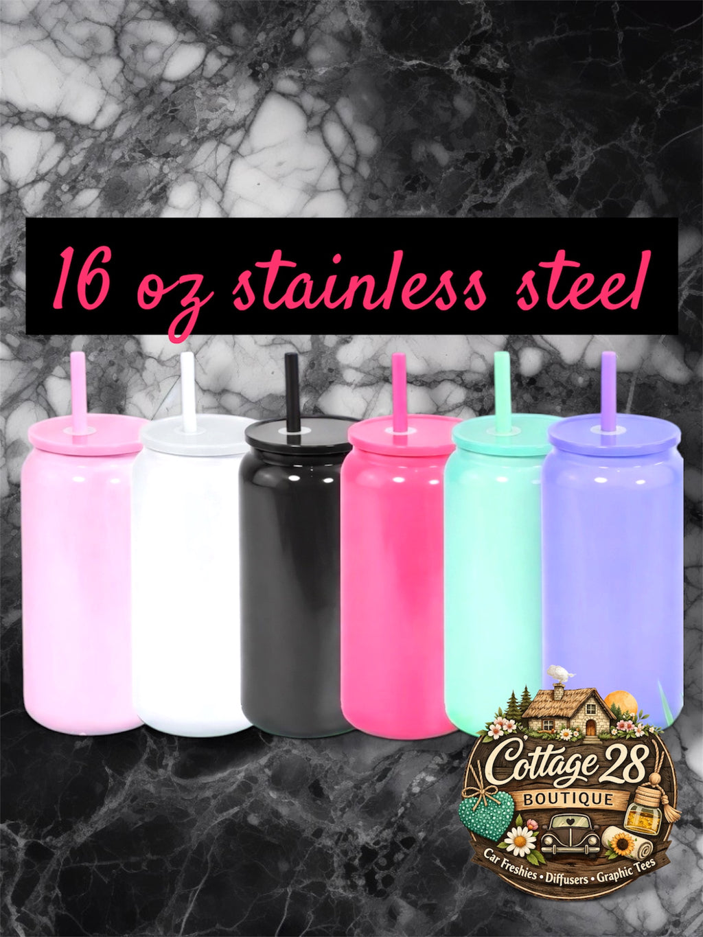 16 oz stainless steel